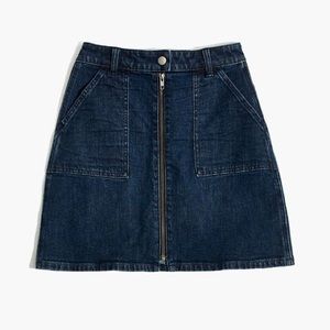 MADEWELL Denim Utility Zip Skirt | 26 | NWT